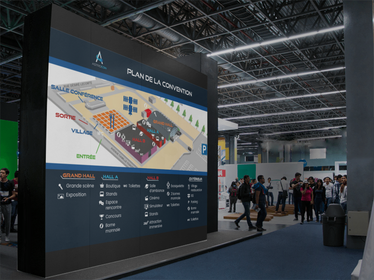 Mockup du plan de la convention